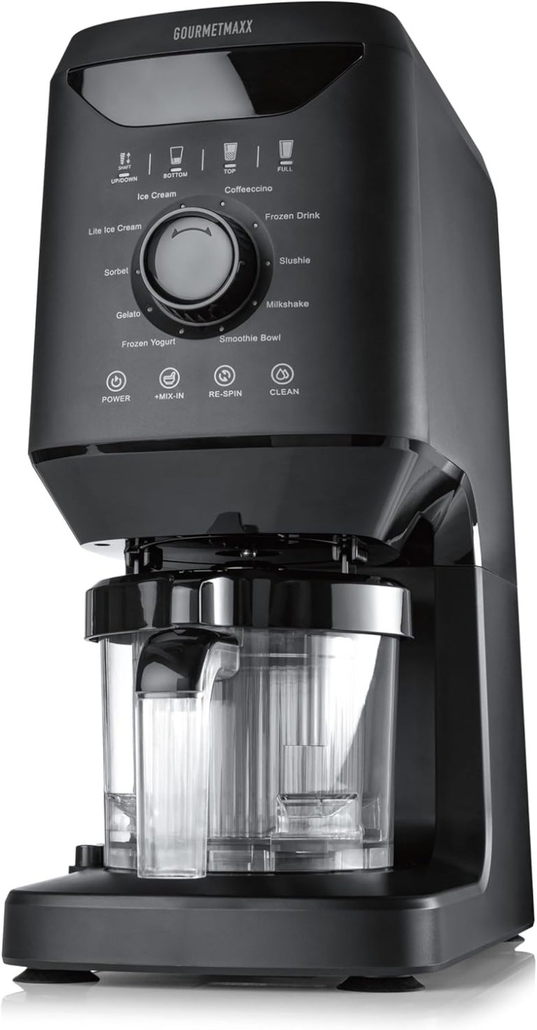 GOURMETmaxx SmoothUp Machine à Crème Glacée 800W 10 Programmes