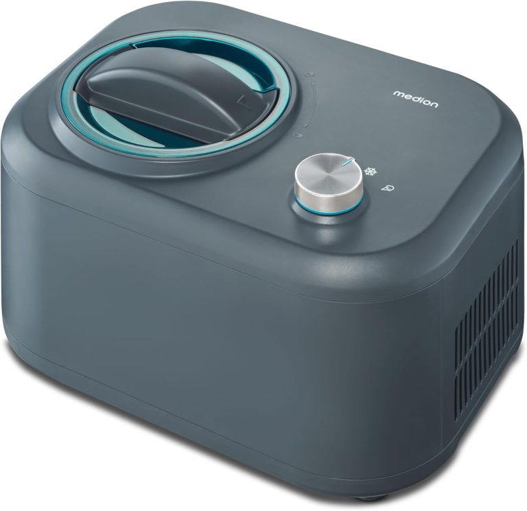 Sorbetière MEDION MD10169 avec compresseur, cuve aluminium, 100 W